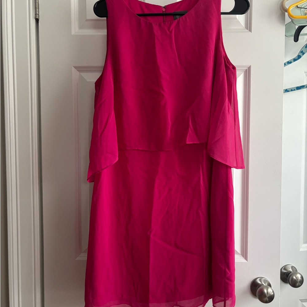 Elegant Pink Sleeveless Dress